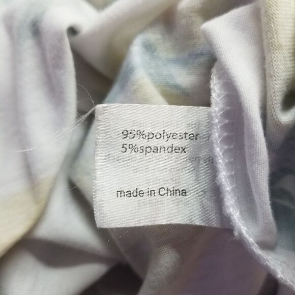 Astrologie Botanical Lemon Print Top Flutter Short Sleeve Women's Size Large - Picture 13 of 14